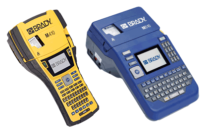 Brady M410 and M510 portable label printers.