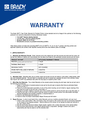 Warranty