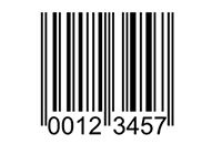 An example of an EAN 8 1D barcode type.