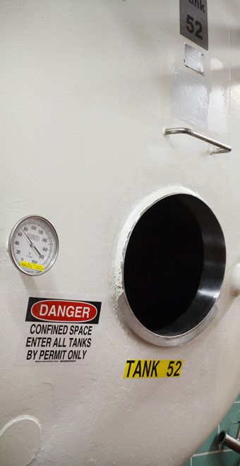 Brady confined space label