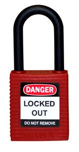 Brady Lockout Tagout Nylon Padlock