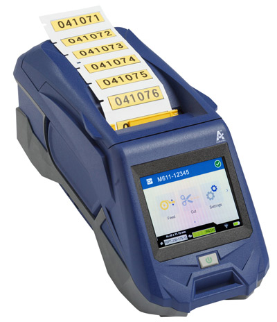 An M611 label printer.